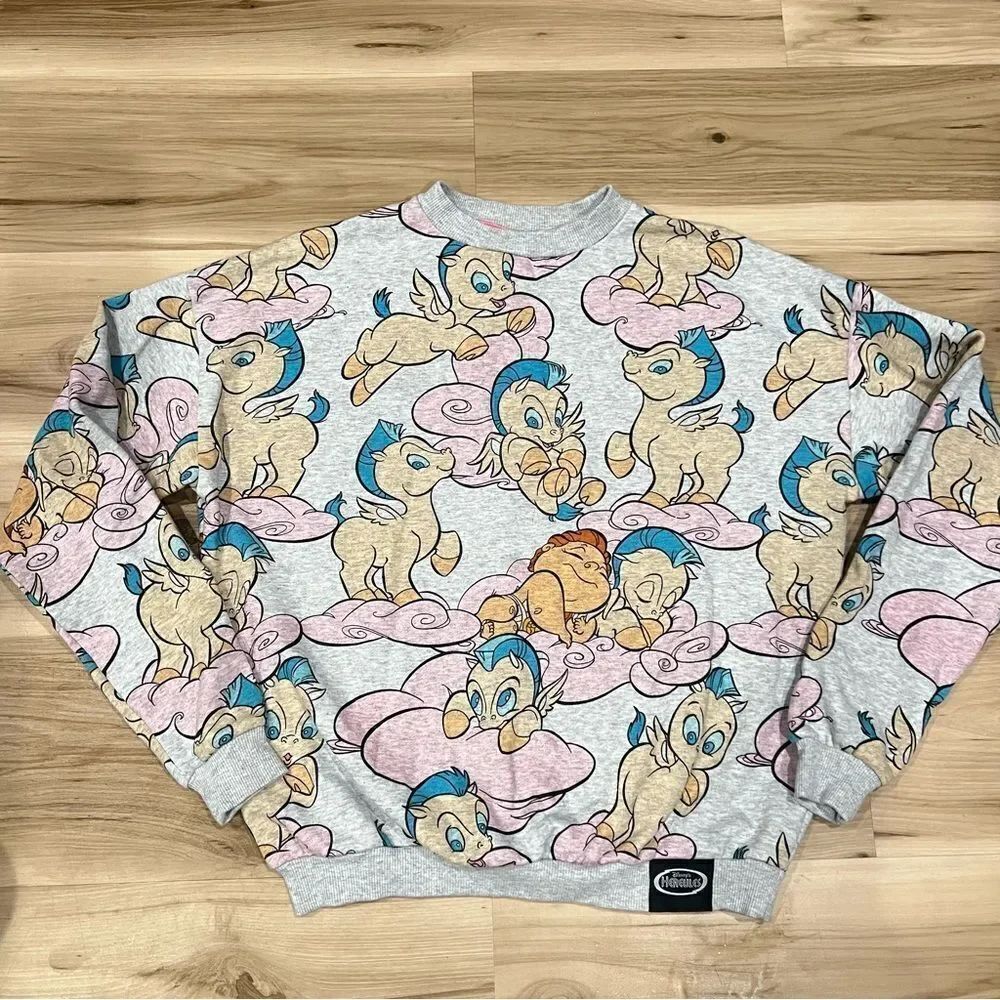 Oh My Disney Baby Hercules and Pegasus Crewneck Sweatshirt Women’s XS